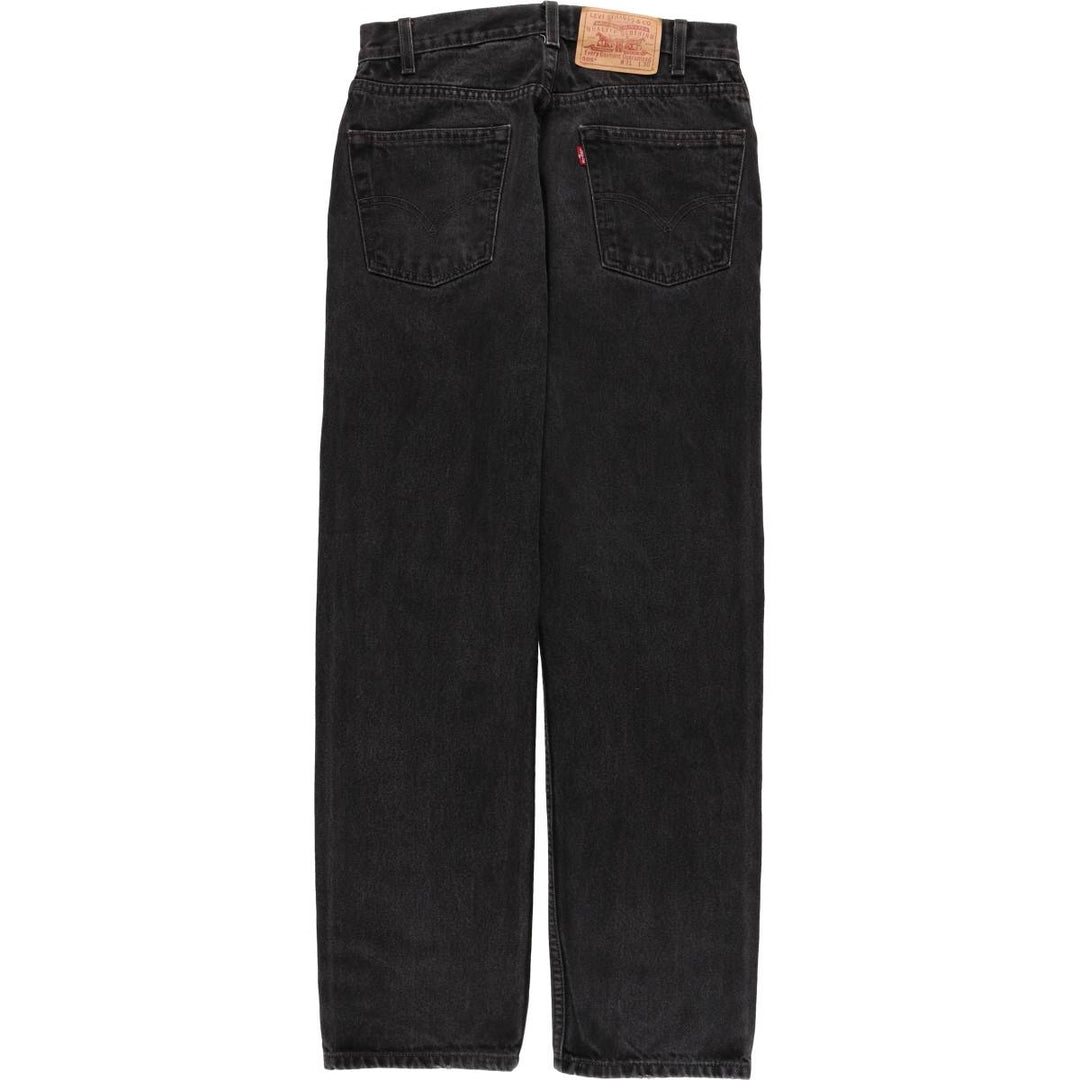 90'S Levi's 505-0260 Black Denim Tapered Denim Pants, Men's, Size W30, Vintage cotton black type Vintage Second Hand