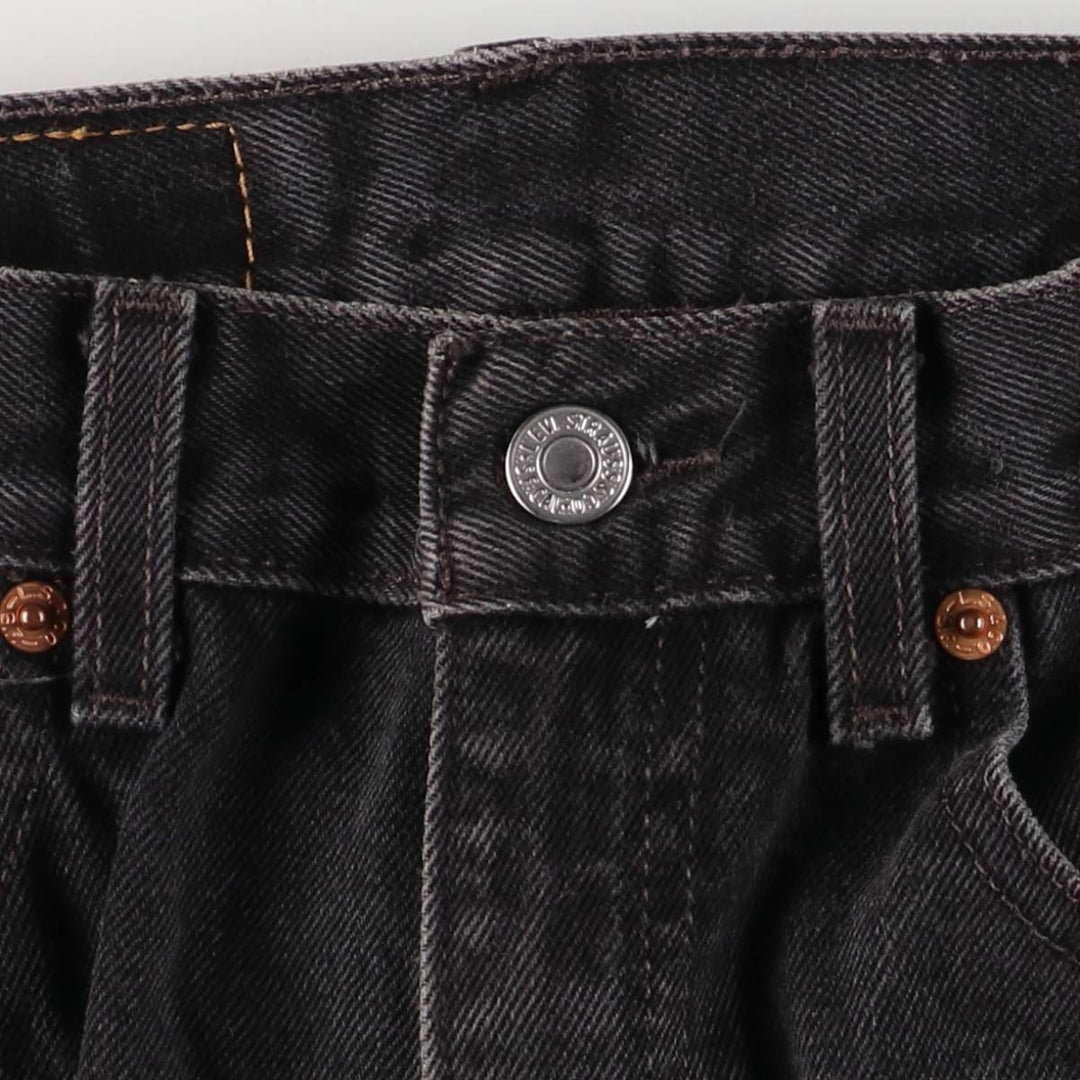 90'S Levi's 505-0260 Black Denim Tapered Denim Pants, Men's, Size W30, Vintage cotton black type Vintage Second Hand