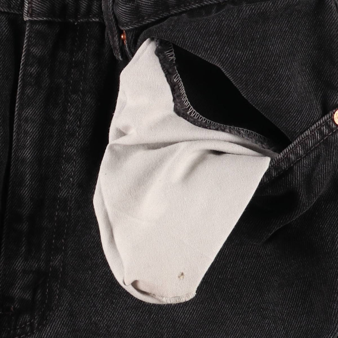 90'S Levi's 505-0260 Black Denim Tapered Denim Pants, Men's, Size W30, Vintage cotton black type Vintage Second Hand