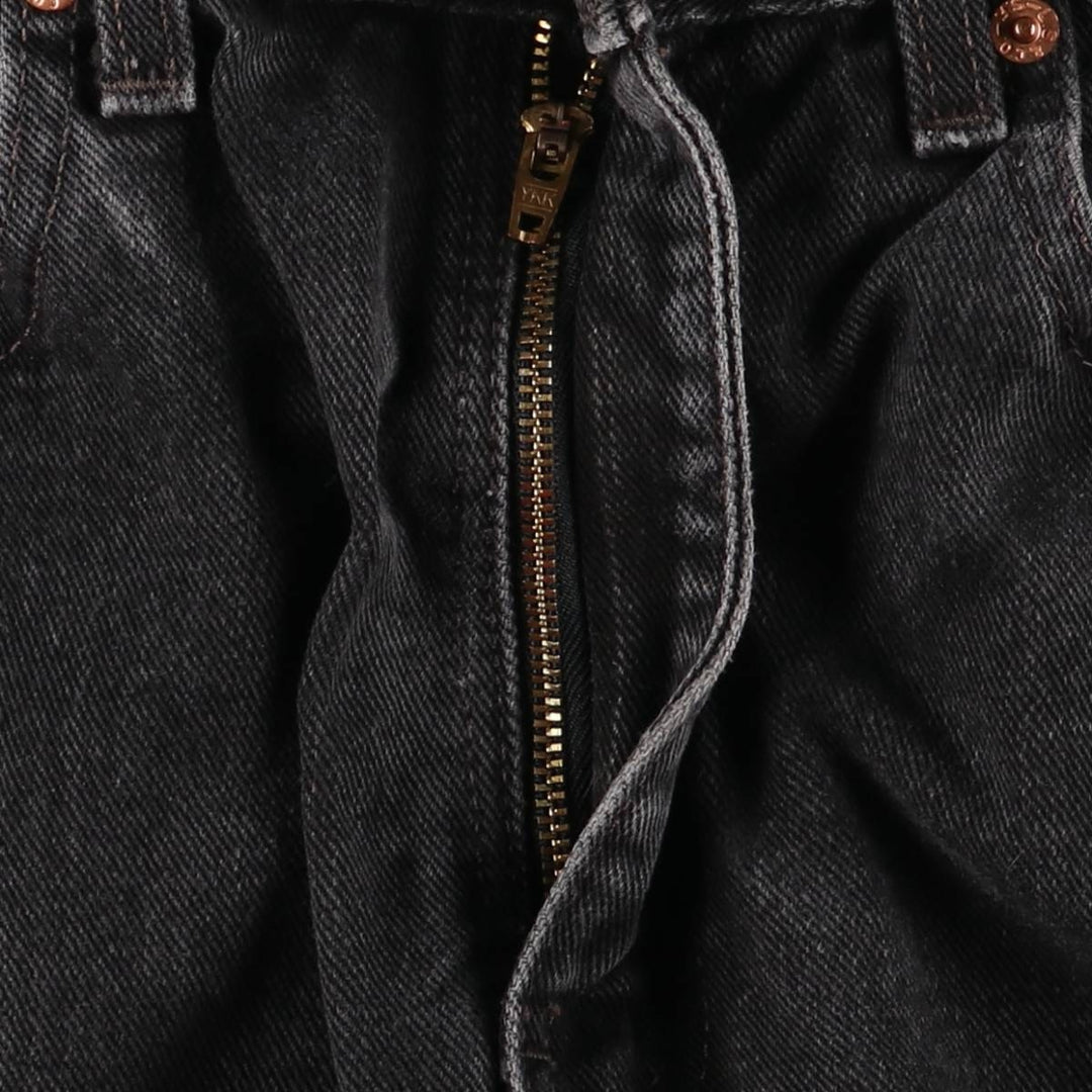 2000'S Levi's 505 Regular Fit Straight Leg (505-0260) Black Denim Tapered Denim Pants, Men's Size W30 cotton black type Vintage Second Hand