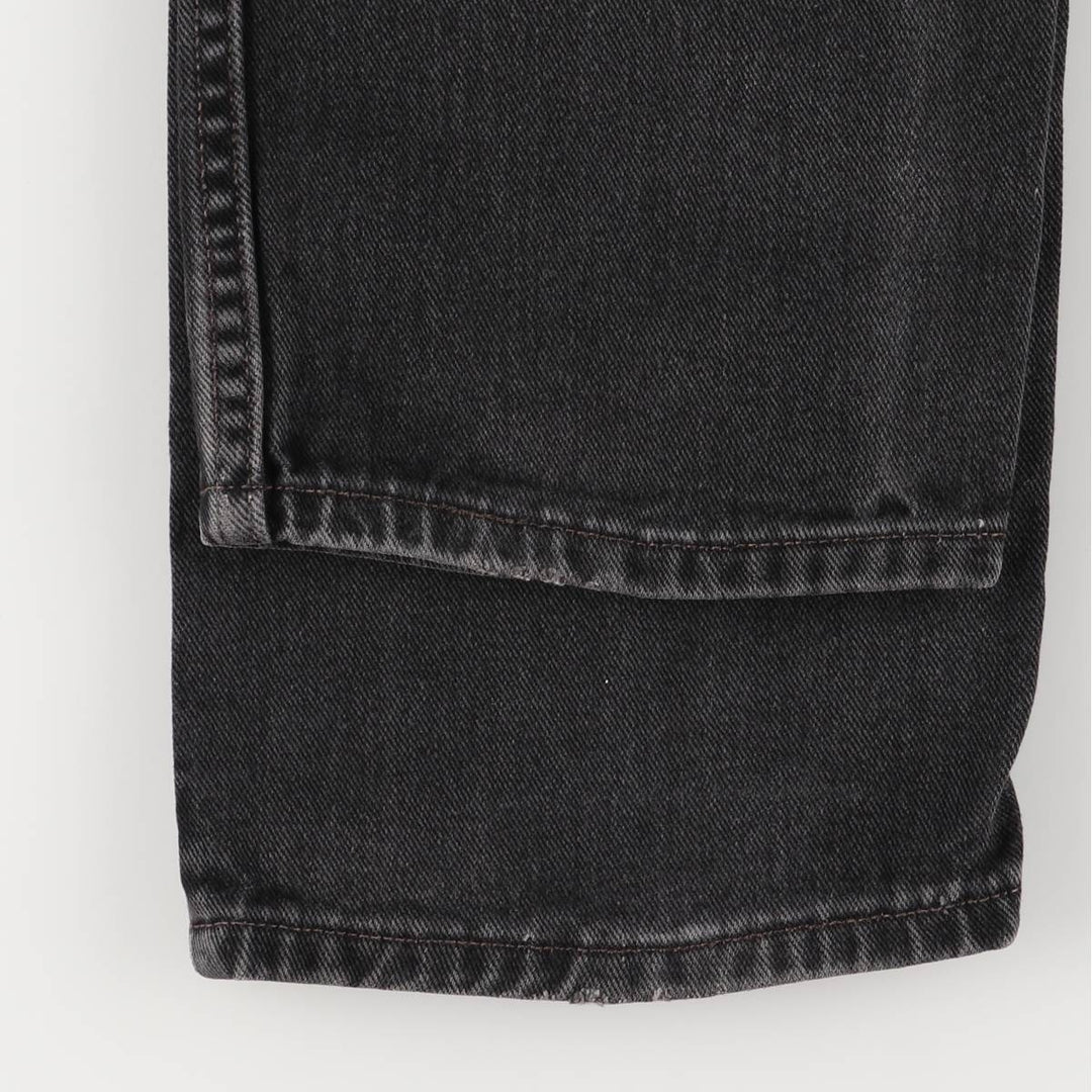 2000'S Levi's 505 Regular Fit Straight Leg (505-0260) Black Denim Tapered Denim Pants, Men's Size W30 cotton black type Vintage Second Hand