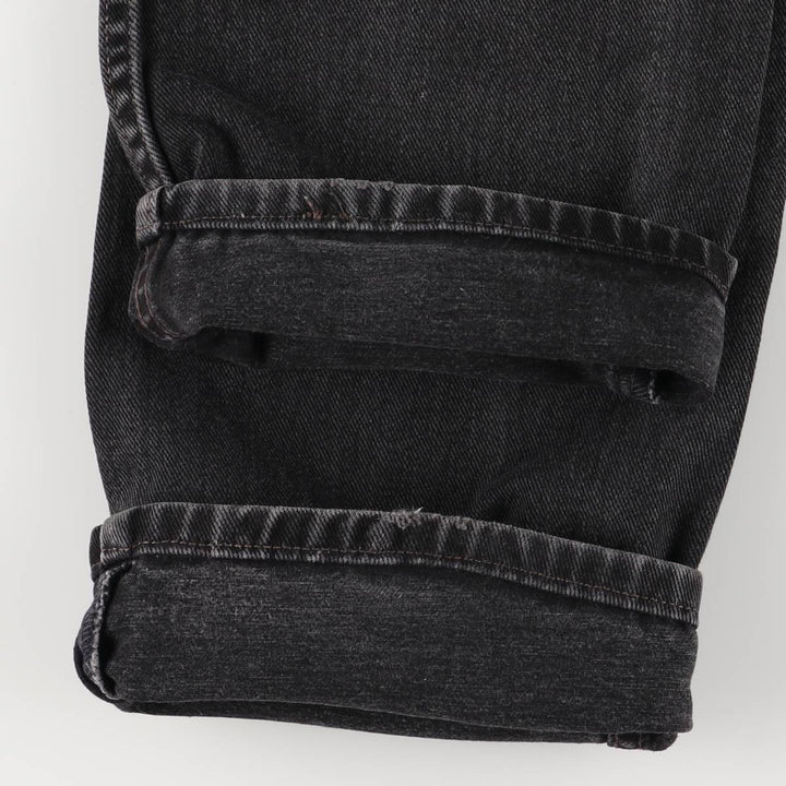 2000'S Levi's 505 Regular Fit Straight Leg (505-0260) Black Denim Tapered Denim Pants, Men's Size W30 cotton black type Vintage Second Hand