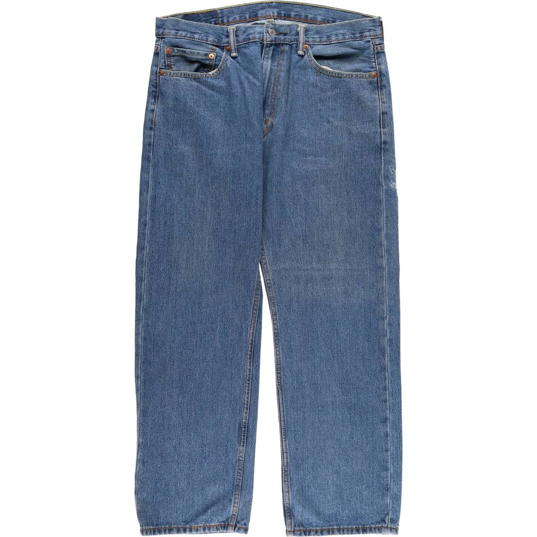 Levi's 505 tapered denim pants for men, size w37 cotton blue type Vintage Second Hand