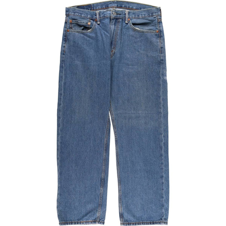 Levi's 505 tapered denim pants for men, size w37 cotton blue type Vintage Second Hand
