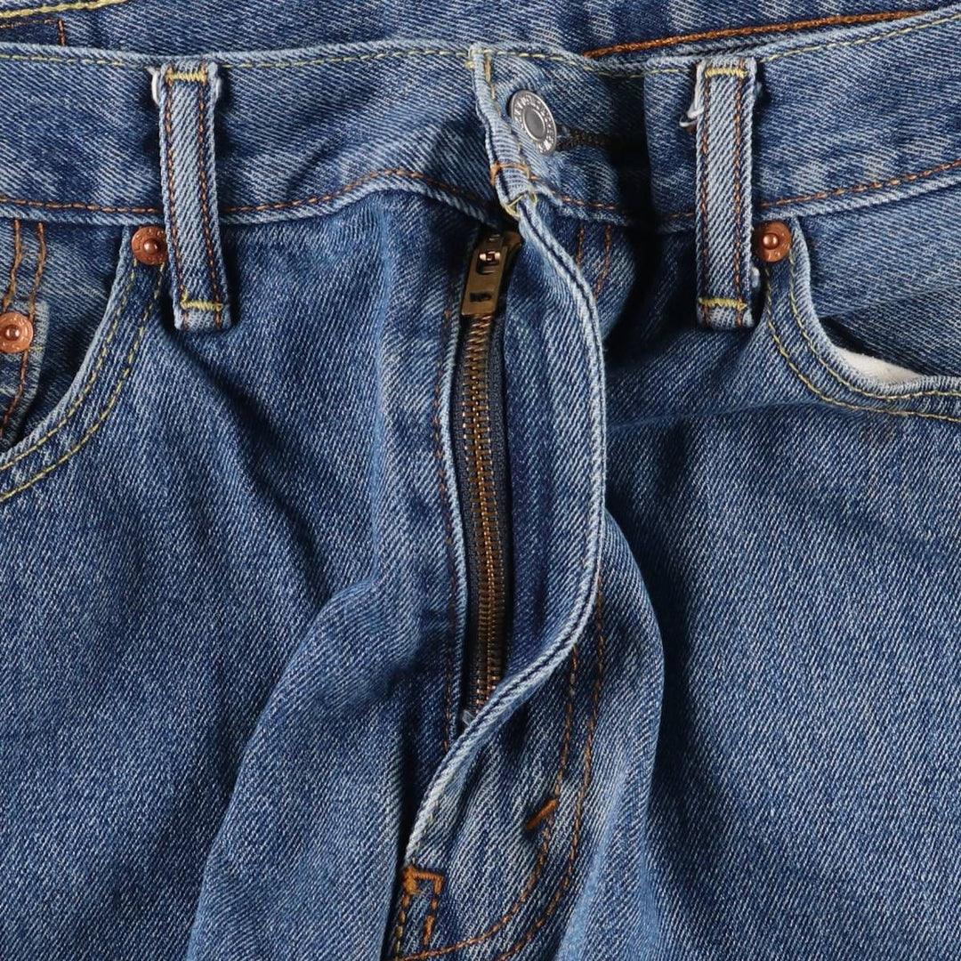 Levi's 505 tapered denim pants for men, size w37 cotton blue type Vintage Second Hand