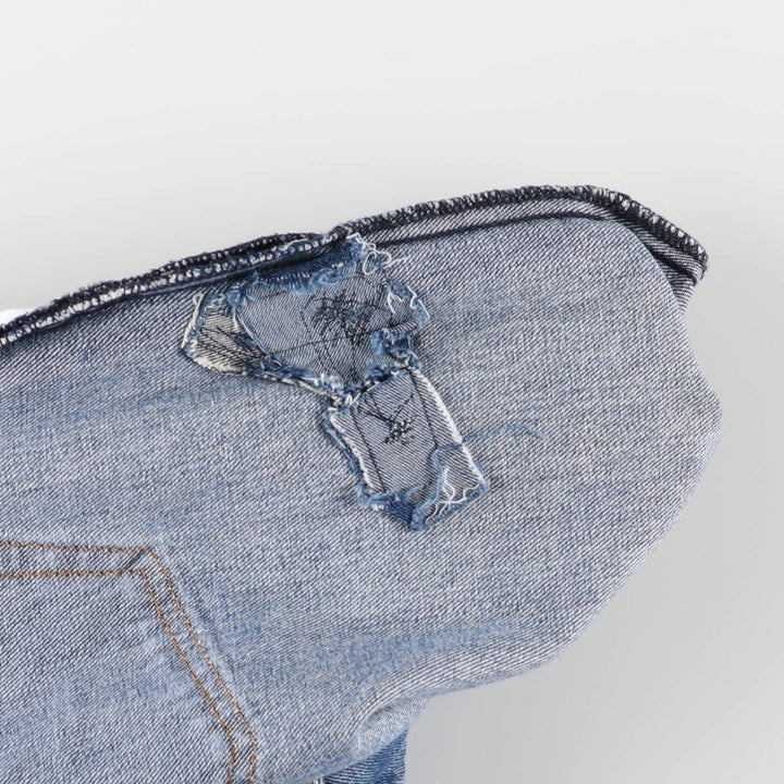 Levi's 505 tapered denim pants for men, size w37 cotton blue type Vintage Second Hand