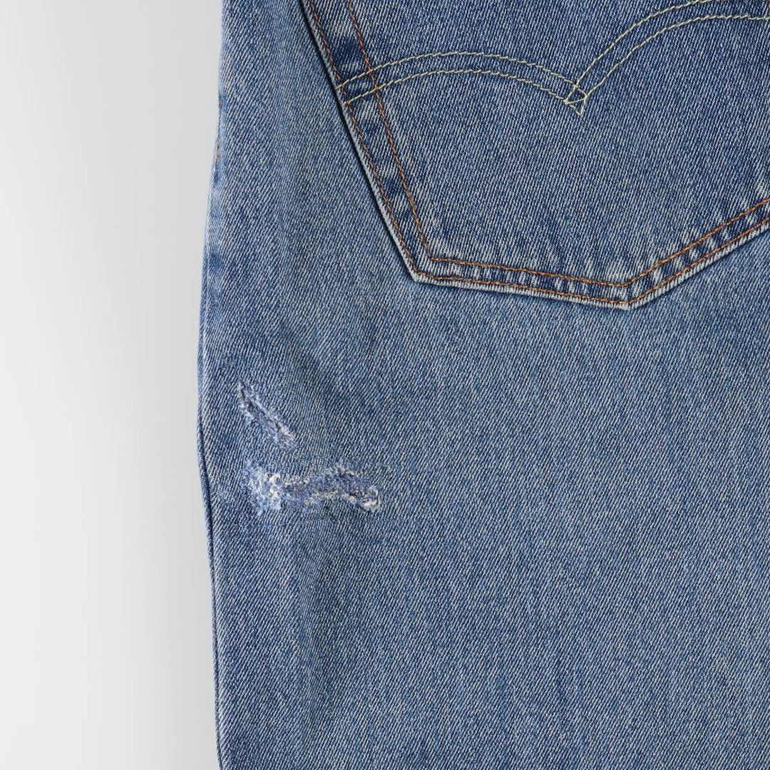 Levi's 505 tapered denim pants for men, size w37 cotton blue type Vintage Second Hand