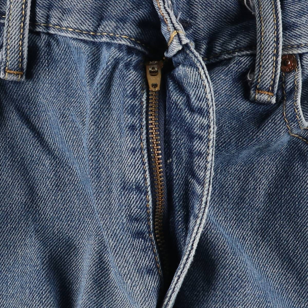 Levi's 505 STRAIGHT FIT tapered denim pants for men, equivalent to w33 cotton blue type Vintage Second Hand