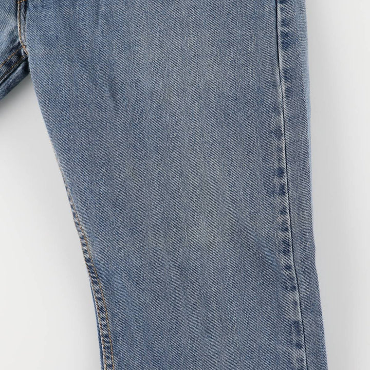 Levi's 505 STRAIGHT FIT tapered denim pants for men, equivalent to w33 cotton blue type Vintage Second Hand