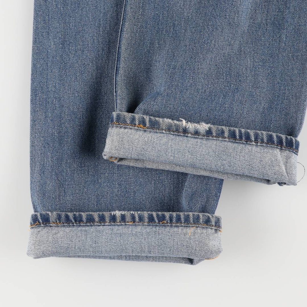 Levi's 505 STRAIGHT FIT tapered denim pants for men, equivalent to w33 cotton blue type Vintage Second Hand