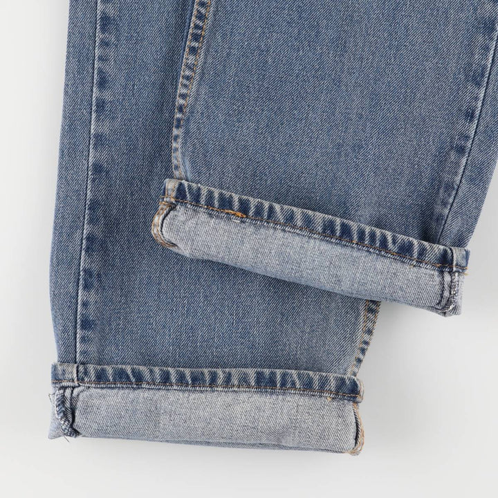 Levi's 505 STRAIGHT FIT tapered denim pants for men, equivalent to w33 cotton blue type Vintage Second Hand