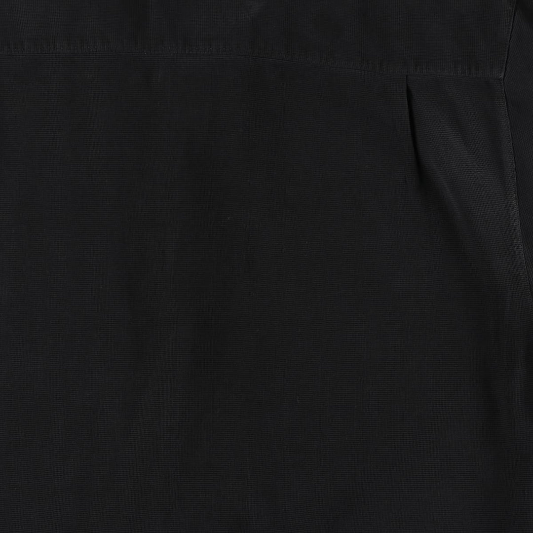 Tommy Bahama short sleeve open collar silk shirt, box shirt, men's XL size silk black type Vintage Second Hand
