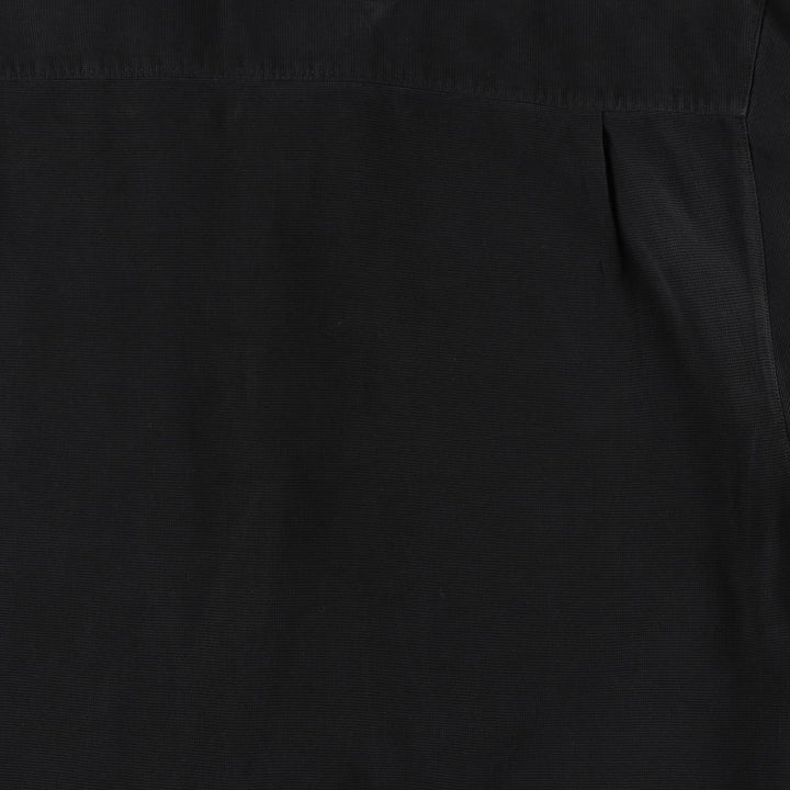 Tommy Bahama short sleeve open collar silk shirt, box shirt, men's XL size silk black type Vintage Second Hand