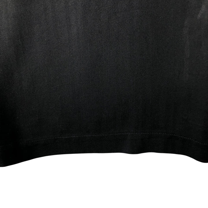 Tommy Bahama short-sleeved open-collar silk box shirt, men's XL silk black type Vintage Second Hand