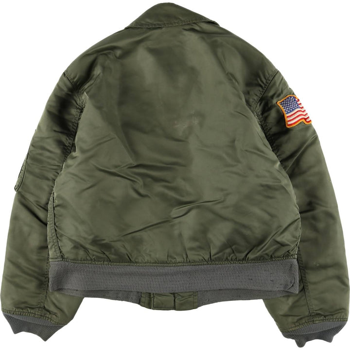 90'S Civilian Alpha CWU-45 Nylon Khaki type Vintage Second Hand