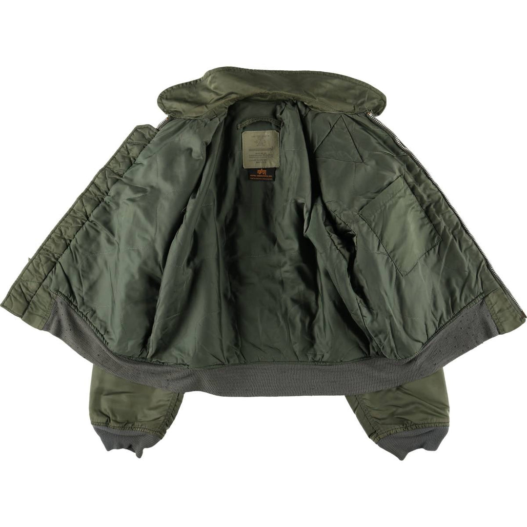 90'S Civilian Alpha CWU-45 Nylon Khaki type Vintage Second Hand