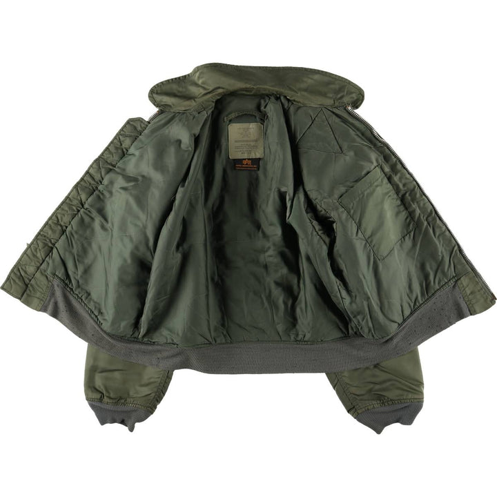 90'S Civilian Alpha CWU-45 Nylon Khaki type Vintage Second Hand