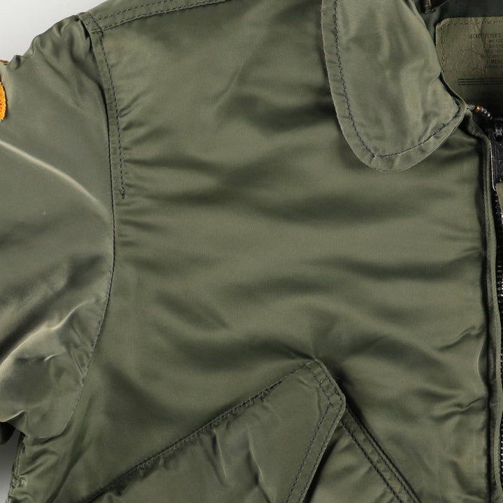 90'S Civilian Alpha CWU-45 Nylon Khaki type Vintage Second Hand