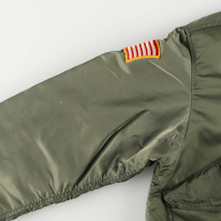 90'S Civilian Alpha CWU-45 Nylon Khaki type Vintage Second Hand