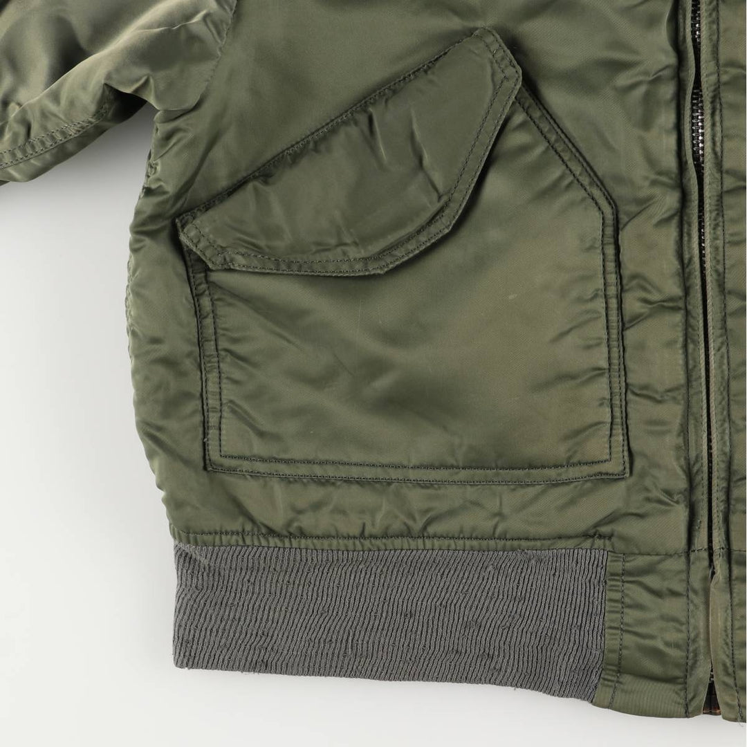 90'S Civilian Alpha CWU-45 Nylon Khaki type Vintage Second Hand