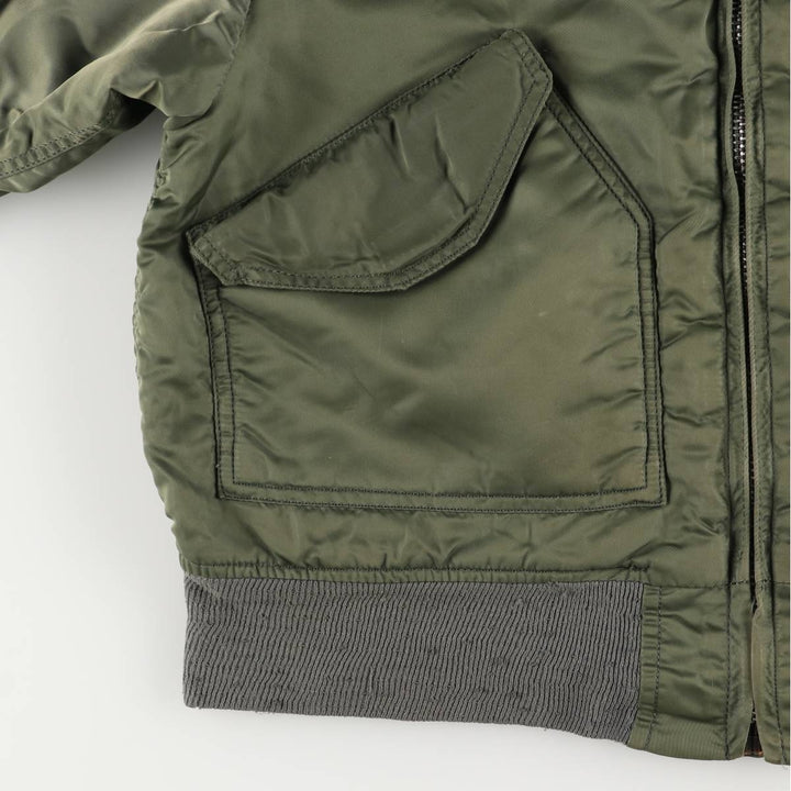 90'S Civilian Alpha CWU-45 Nylon Khaki type Vintage Second Hand