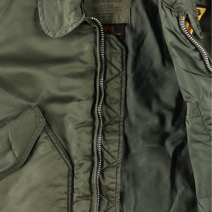 90'S Civilian Alpha CWU-45 Nylon Khaki type Vintage Second Hand