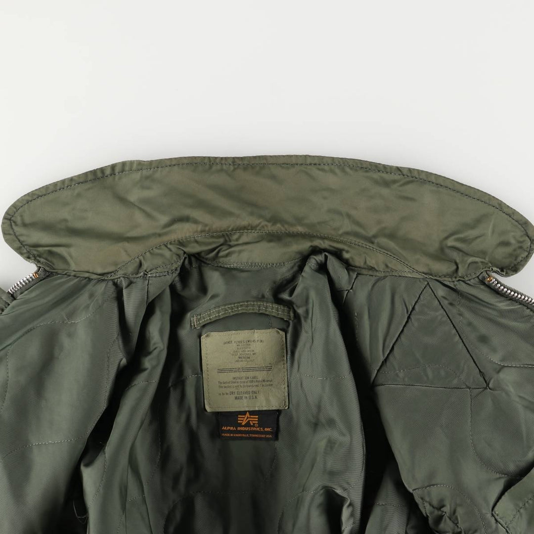 90'S Civilian Alpha CWU-45 Nylon Khaki type Vintage Second Hand