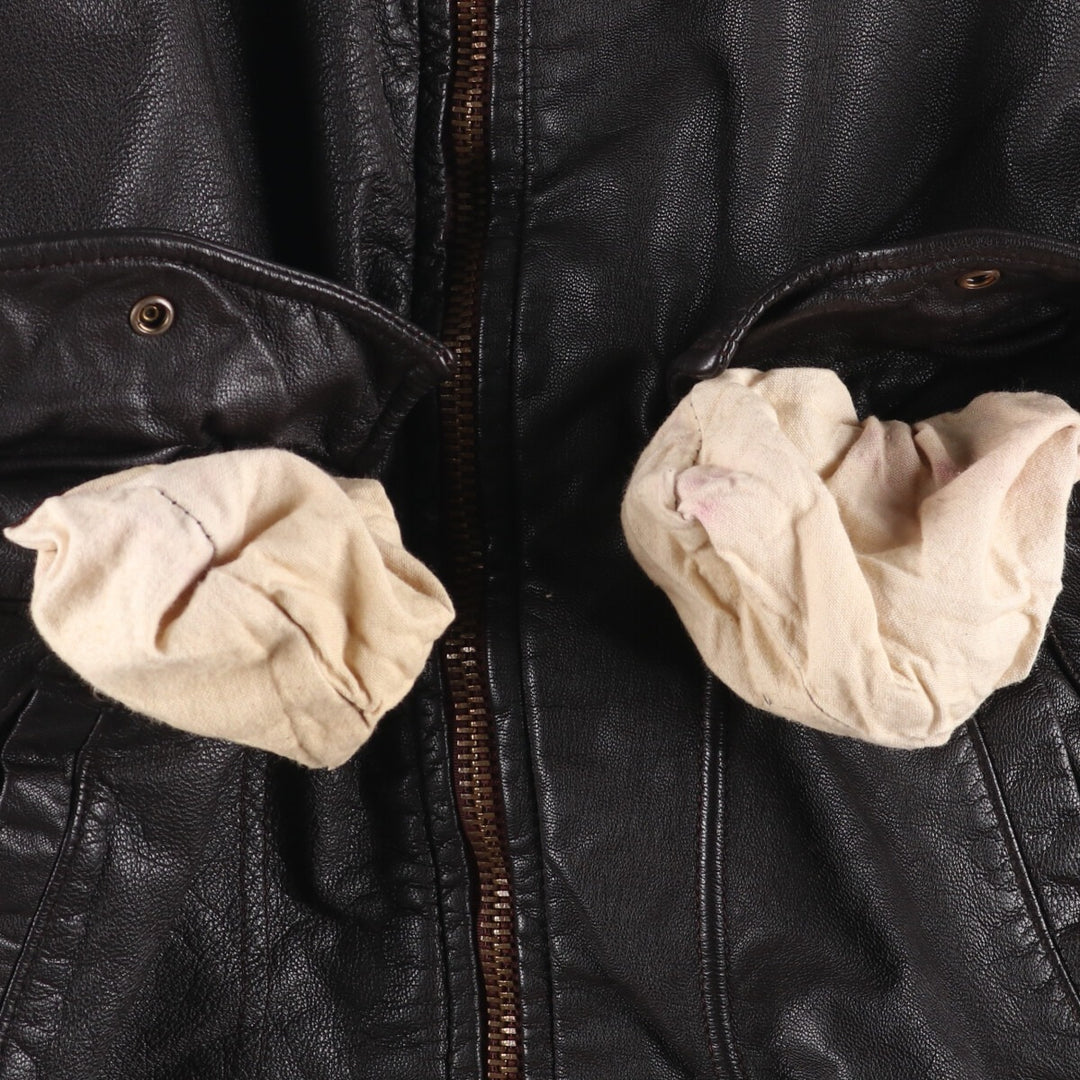 AVIREX G-2 Type US NAVY Leather Flight Jacket, Made in USA, Men's Size M genuine leather black type Vintage Second Hand