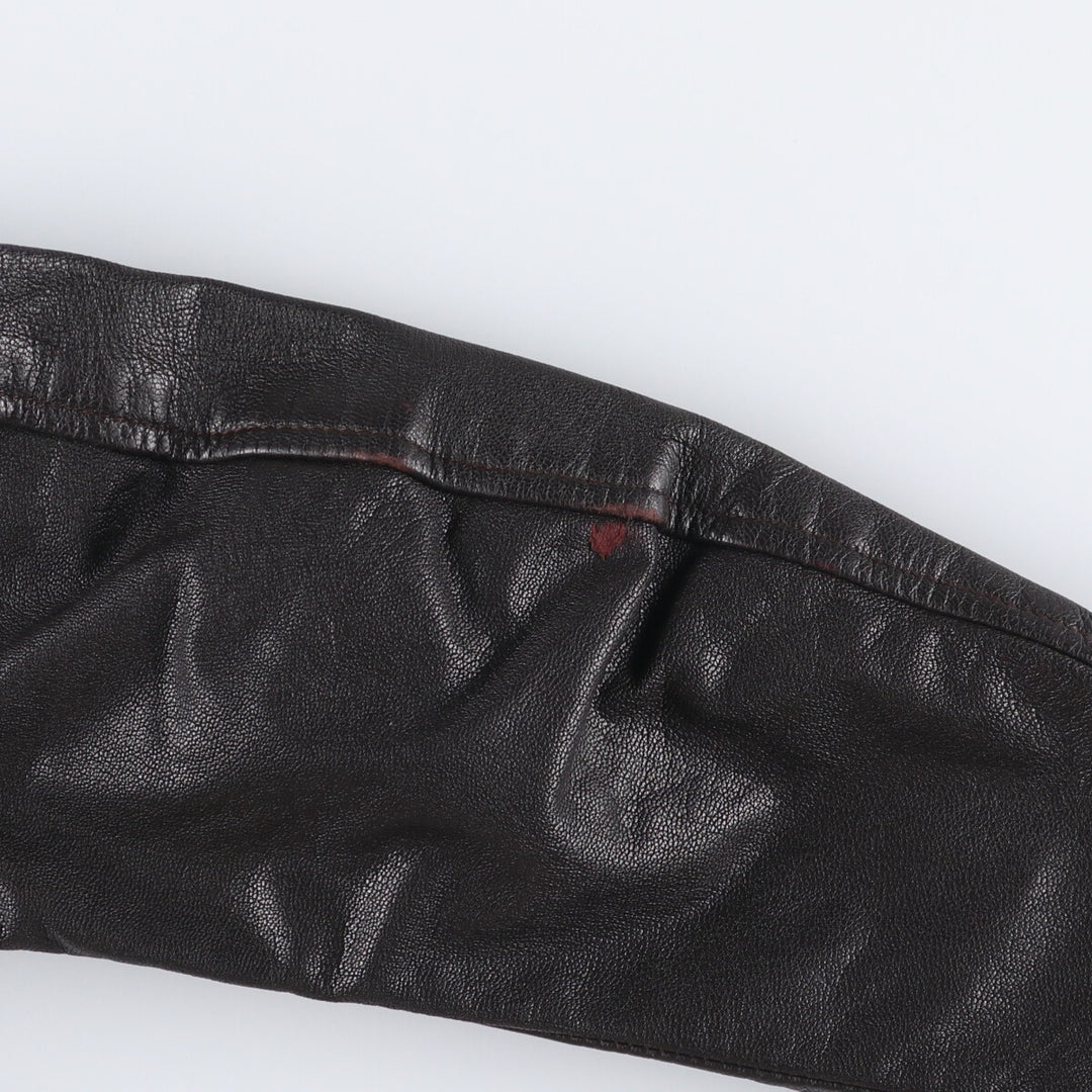 AVIREX G-2 Type US NAVY Leather Flight Jacket, Made in USA, Men's Size M genuine leather black type Vintage Second Hand