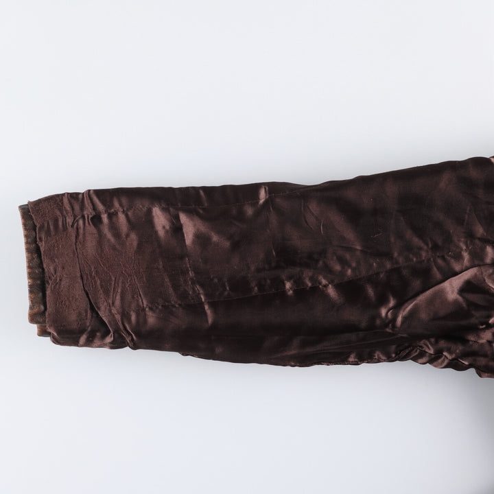 Pierre Cardin Leather blouson type Men's size L genuine leather brown type Vintage Second Hand