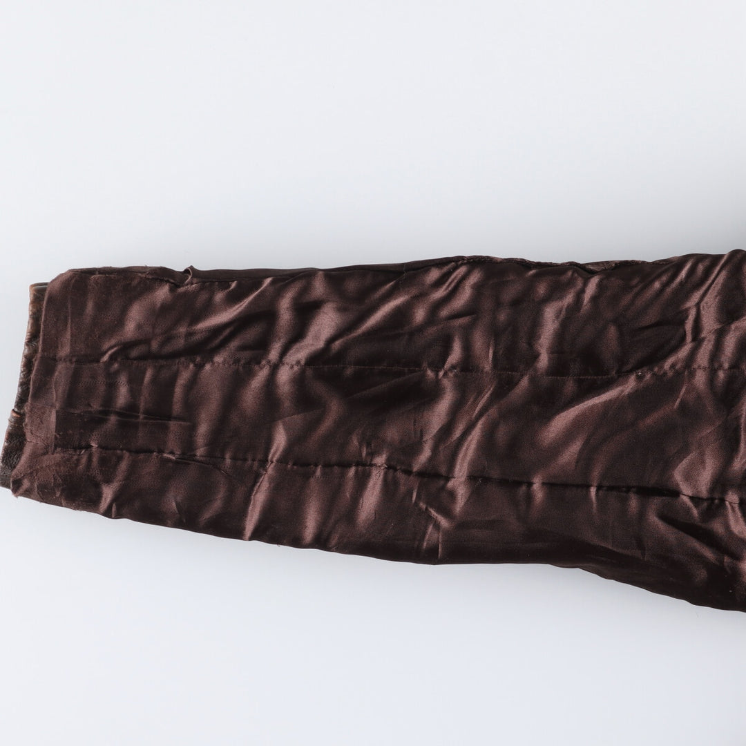 Pierre Cardin Leather blouson type Men's size L genuine leather brown type Vintage Second Hand