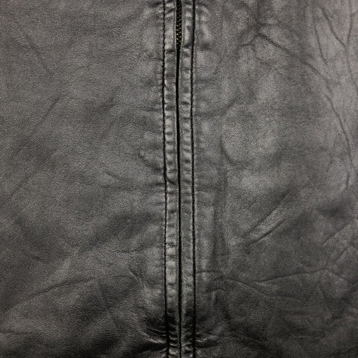 2000s~ Calvin Klein Swing Top Leather Blouson, Men's Size L genuine leather black type Vintage Second Hand