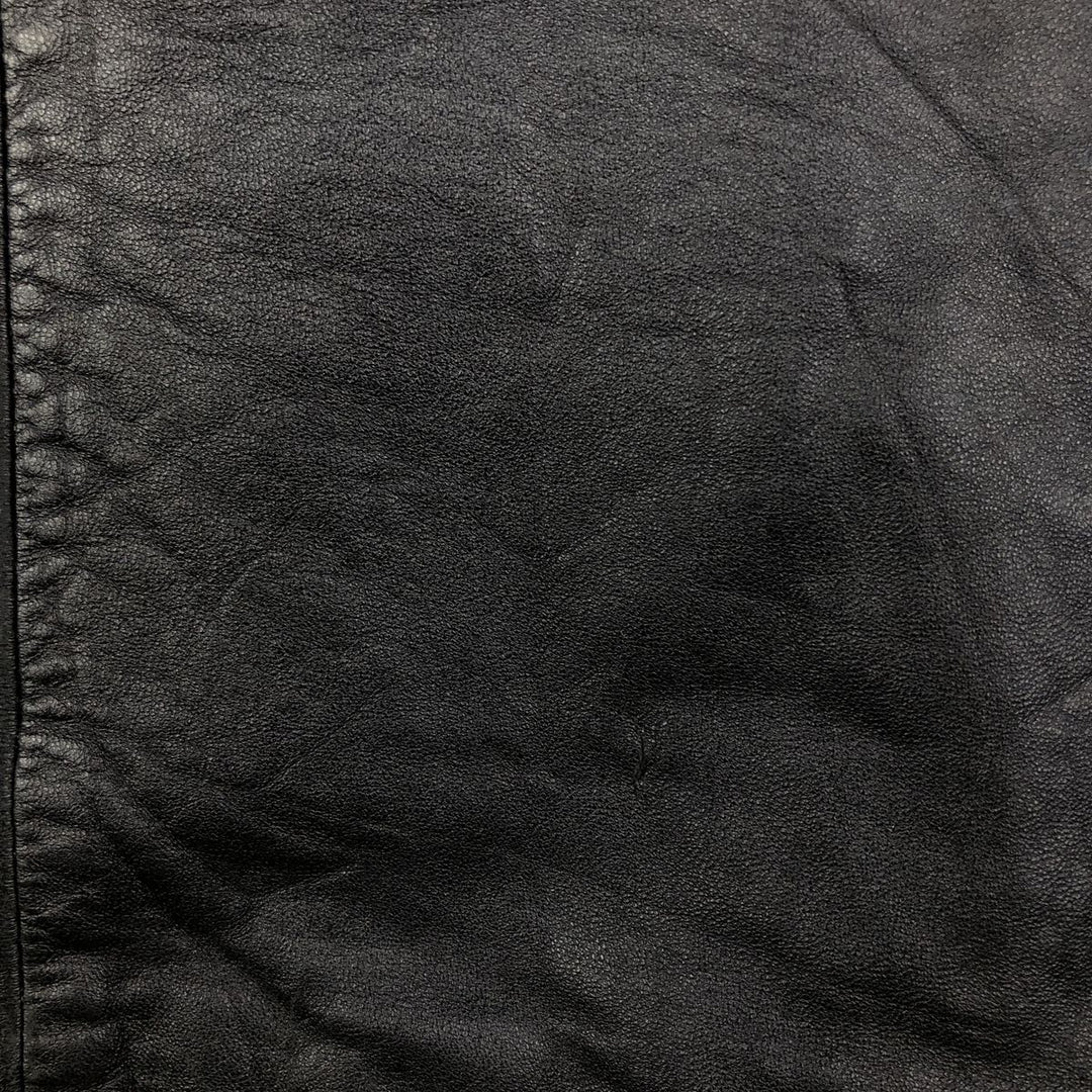 2000s~ Calvin Klein Swing Top Leather Blouson, Men's Size L genuine leather black type Vintage Second Hand