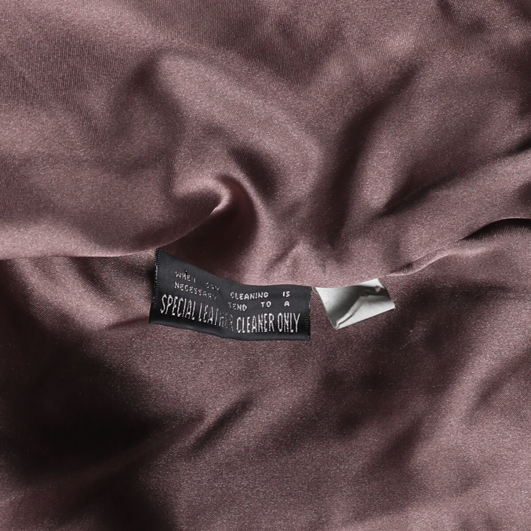 WILSONS THE LEATHER EXPERTS Padded Leather Blouson, Men's Size L genuine leather brown type Vintage Second Hand