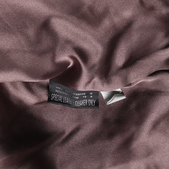 WILSONS THE LEATHER EXPERTS Padded Leather Blouson, Men's Size L genuine leather brown type Vintage Second Hand