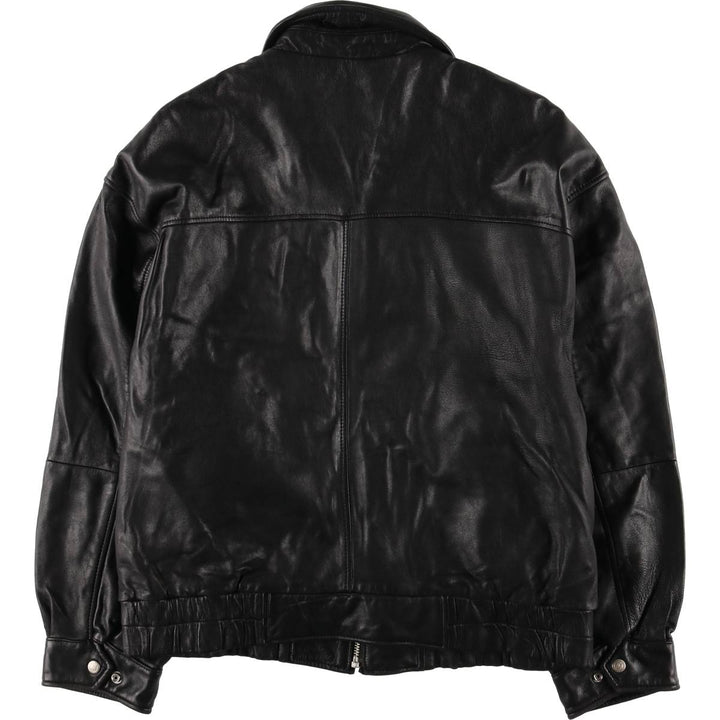 ANDREW MARC Vintage Swing-Top Leather Blouson, Men's Size L genuine leather black type Vintage Second Hand