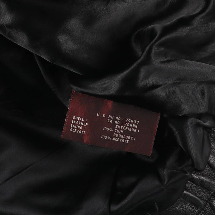 ANDREW MARC Vintage Swing-Top Leather Blouson, Men's Size L genuine leather black type Vintage Second Hand