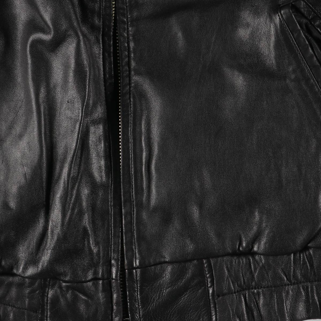 ANDREW MARC Vintage Swing-Top Leather Blouson, Men's Size L genuine leather black type Vintage Second Hand