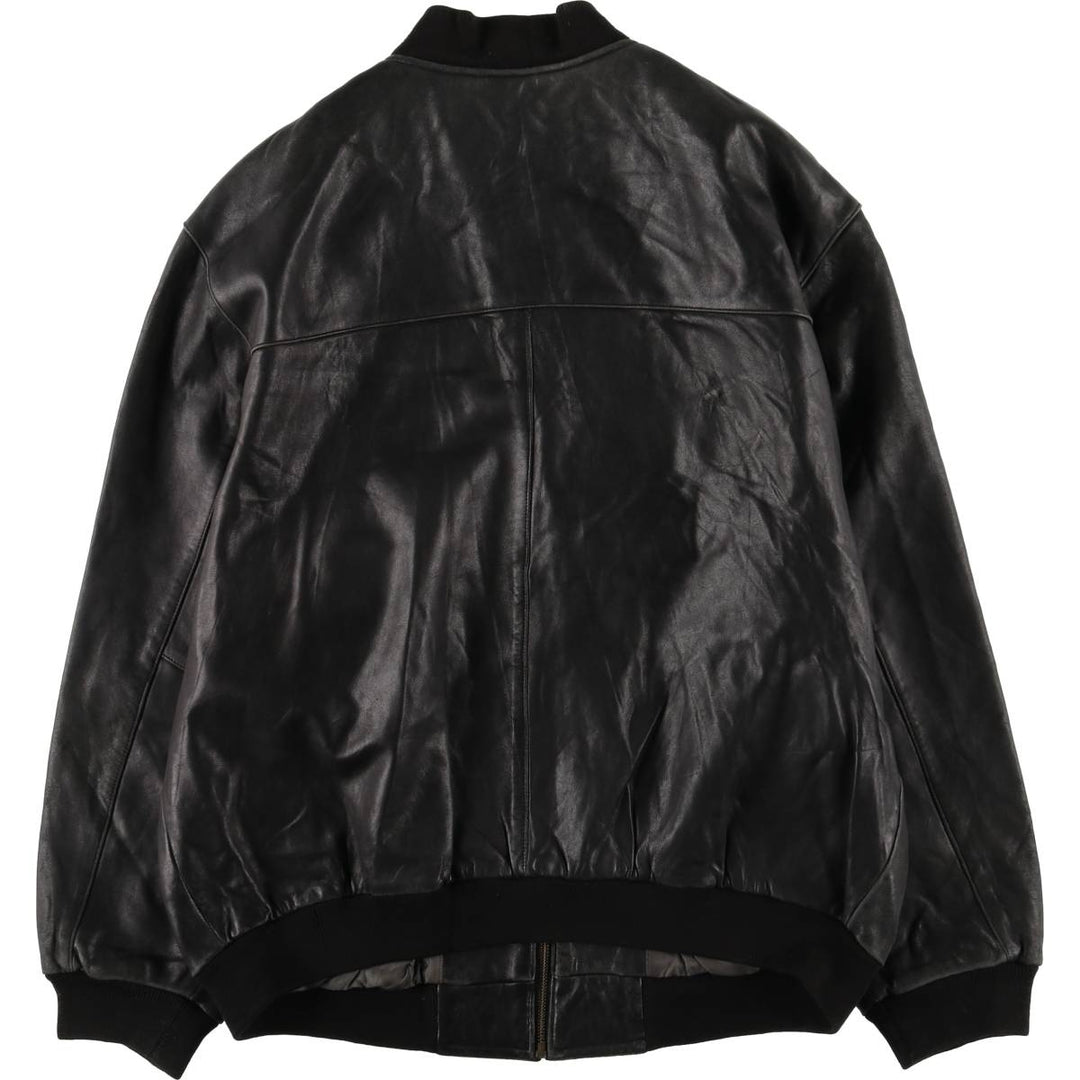 McNeaL Leather Blouson Men's XL genuine leather black type Vintage Second Hand