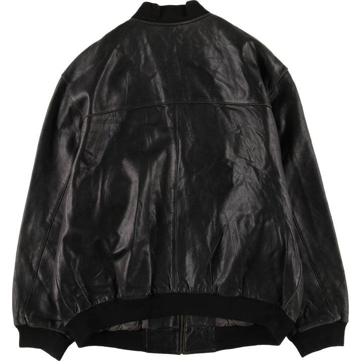 McNeaL Leather Blouson Men's XL genuine leather black type Vintage Second Hand