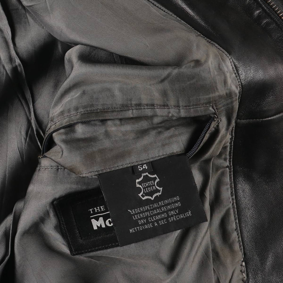 McNeaL Leather Blouson Men's XL genuine leather black type Vintage Second Hand