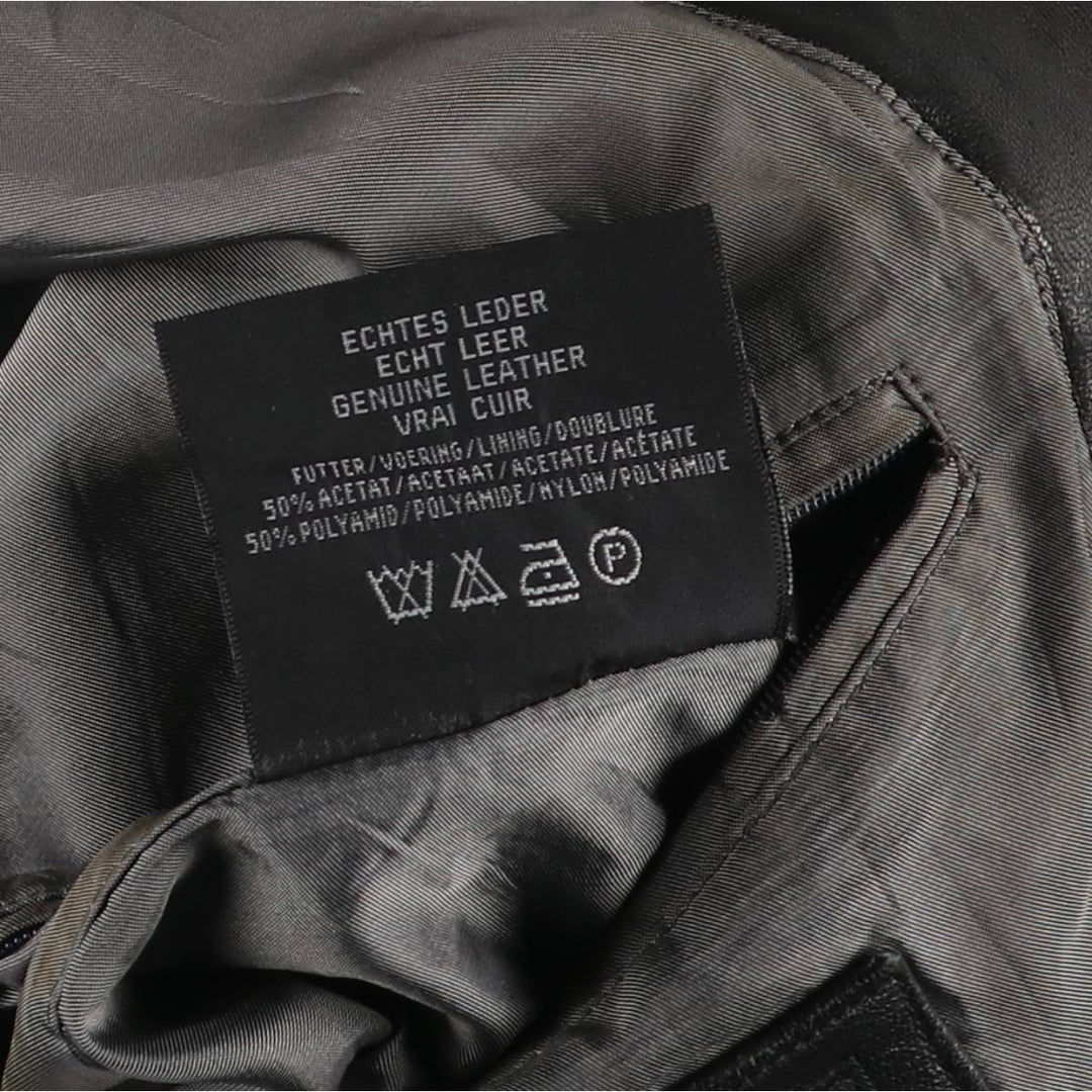 McNeaL Leather Blouson Men's XL genuine leather black type Vintage Second Hand