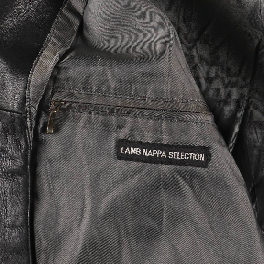 McNeaL Leather Blouson Men's XL genuine leather black type Vintage Second Hand