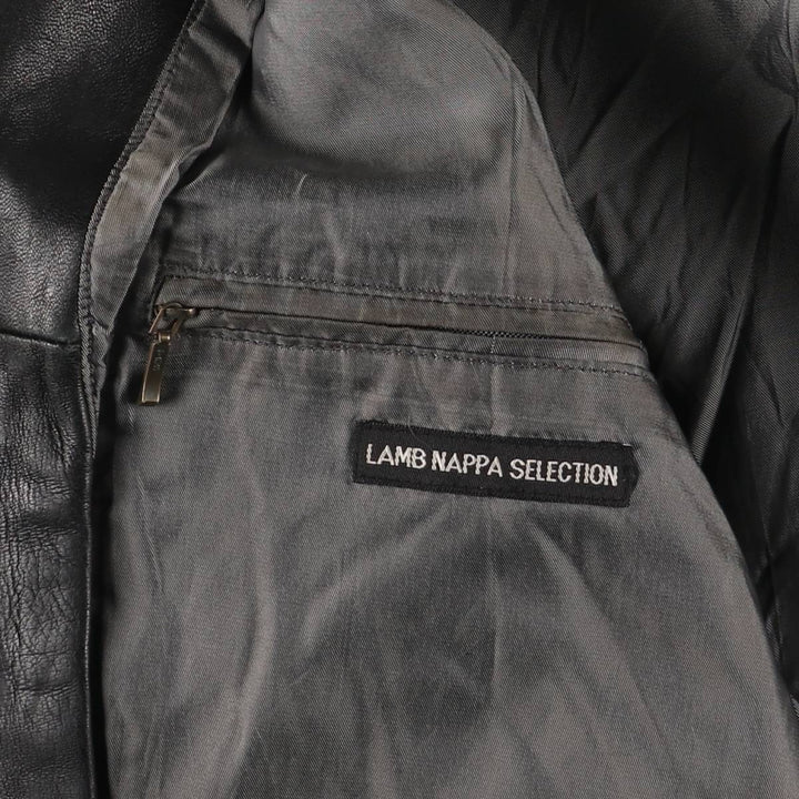 McNeaL Leather Blouson Men's XL genuine leather black type Vintage Second Hand