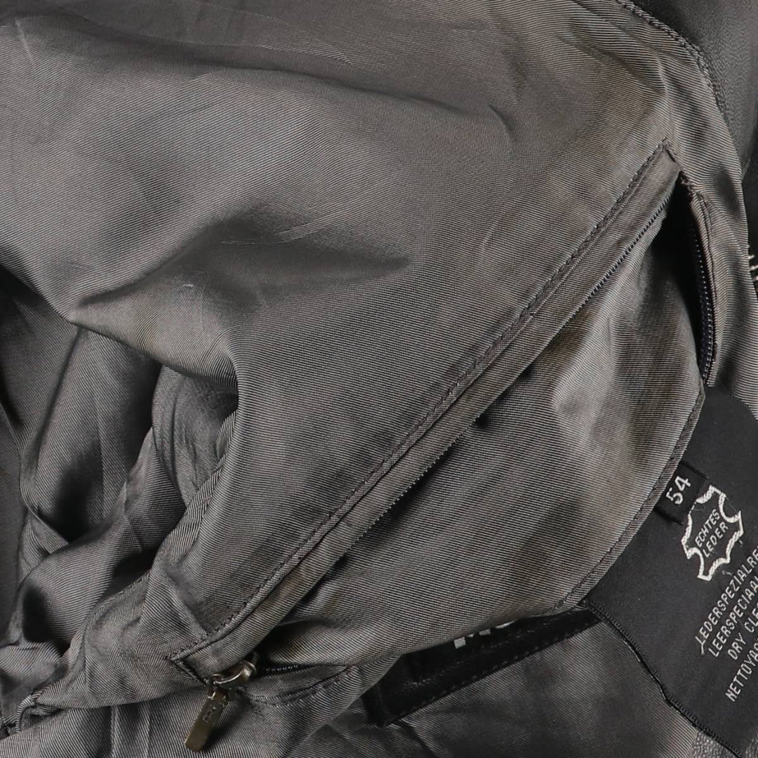 McNeaL Leather Blouson Men's XL genuine leather black type Vintage Second Hand