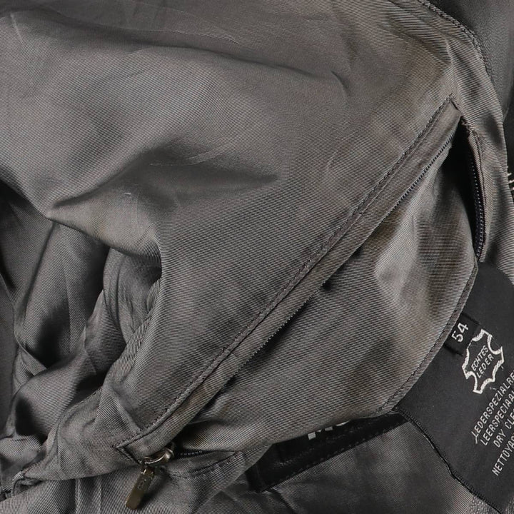 McNeaL Leather Blouson Men's XL genuine leather black type Vintage Second Hand