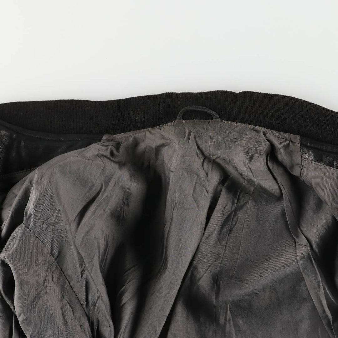 McNeaL Leather Blouson Men's XL genuine leather black type Vintage Second Hand