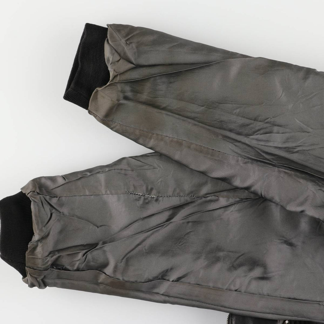 McNeaL Leather Blouson Men's XL genuine leather black type Vintage Second Hand