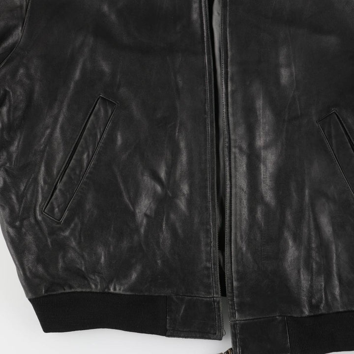 McNeaL Leather Blouson Men's XL genuine leather black type Vintage Second Hand