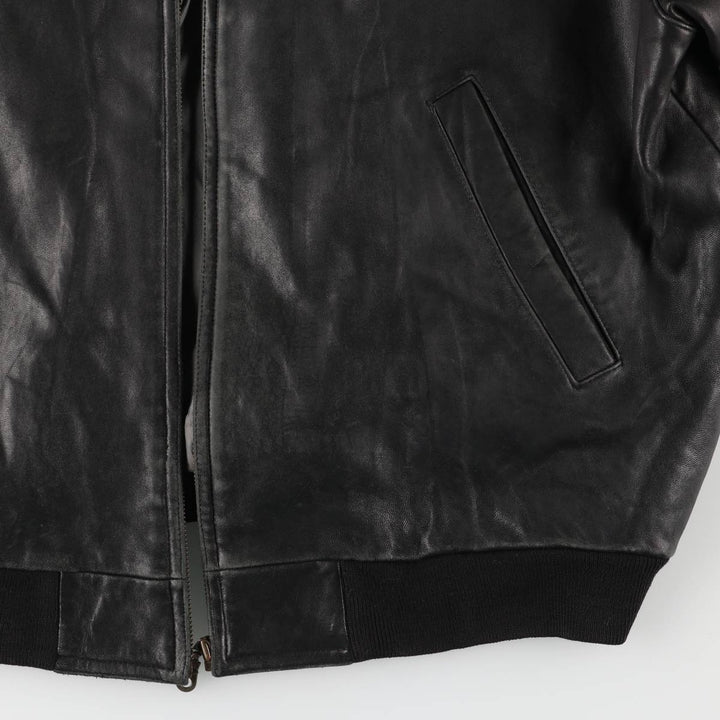 McNeaL Leather Blouson Men's XL genuine leather black type Vintage Second Hand